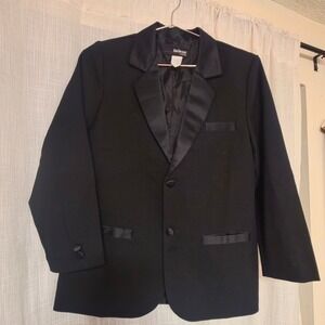 Boy's Gino Giovanni Black Blazer Size 10H